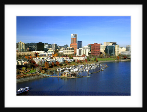 Portland skyline & Willamette River by Anonymous