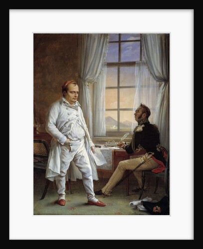 Portrait of Napoleon I Dictating his Memoirs to General Gourgaud by Charles Auguste Steuben