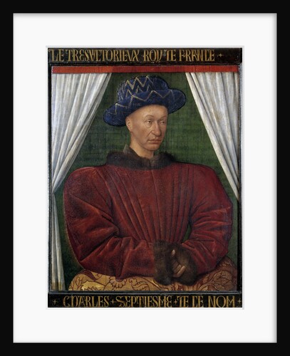 Portrait of Charles VII by Jean Fouquet