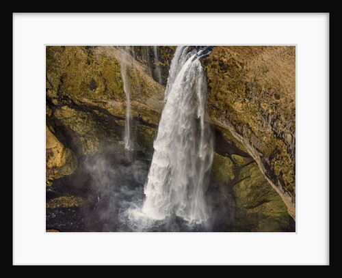 Aerial view of Seljalandsfoss Waterfall, Iceland by Anonymous