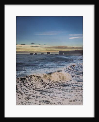 Waves crashing on the beach, Dyrholaey, Iceland by Anonymous