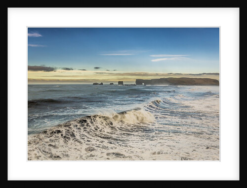 Waves crashing on the beach, Dyrholaey, Iceland by Anonymous