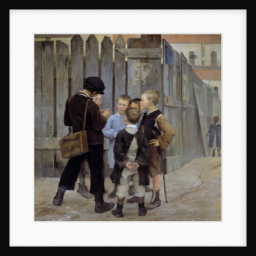 The meeting. Slum children by Maria Konstantinovna Bashkirtseff
