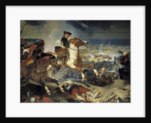 Turenne at the battle of the Dunes by Charles Philippe Lariviere