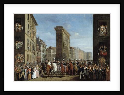 Passage of Allied Sovereigns in front of the Porte Saint-Denis, 31 March 1814 by Jean Zippel
