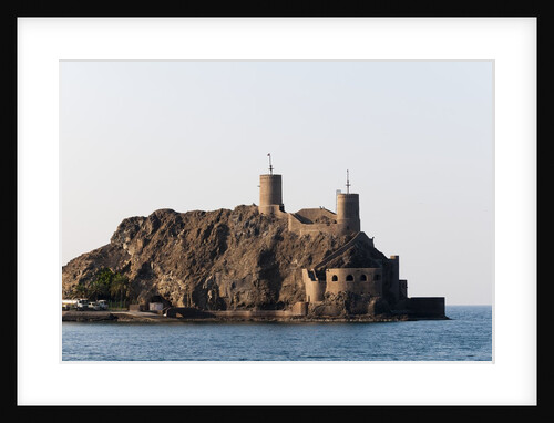 Towers at the entrance of Sultan Qaboos Palace bay. by Anonymous