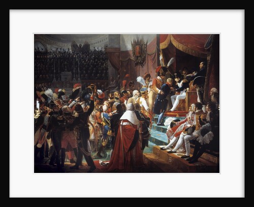 The first distribution of the Crosses of the Legion of Honor by Jean Baptiste Debret