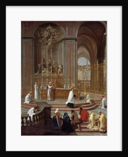 The Mass of Canon de La Porte or the Altar of Notre-Dame de Paris by Jean Jouvenet