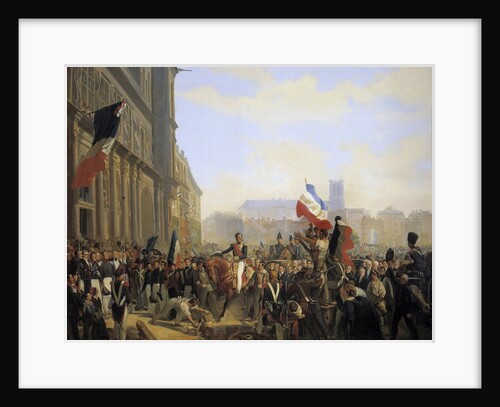 Louis Philippe, Duke of Orleans arriving to the City Hall in Paris by Eloi Firmin Feron