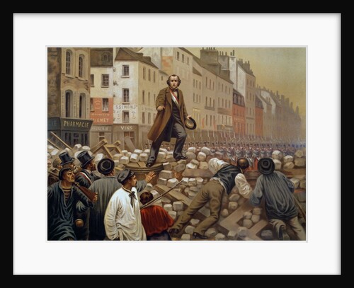 Alphonse Baudin on the Barricade of Faubourg Saint-Antoine by Anonymous