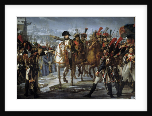 Napoleon I haranguing his troops before the attack of Augsburg by Claude Gautherot