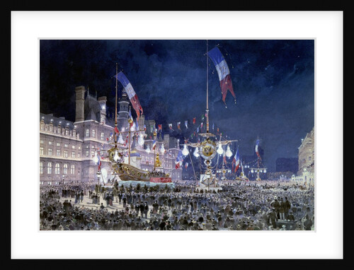 Franco-Russian festivity at the Hotel de Ville of Paris by Theodor Josef Hubert Hoffbauer