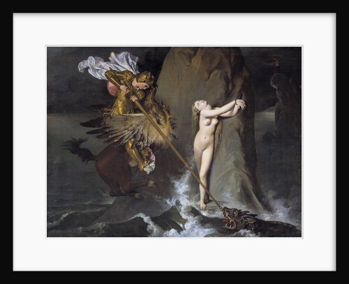 Ruggiero delivering Angelica (from Orlando Furioso) by Jean Auguste Dominique Ingres