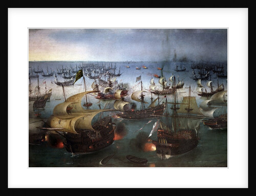Day seven of the battle with the Armada, 07/08/1588 by Hendrick Cornelisz Vroom