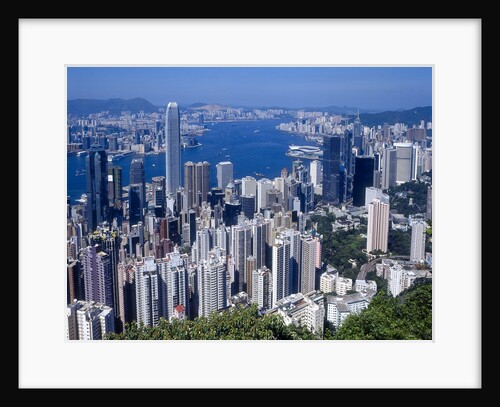 Skyline of Hong Kong seen from Victoria Peak, China by Anonymous