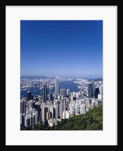 Skyline of Hong Kong seen from Victoria Peak, China by Anonymous