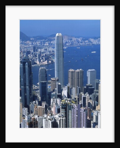 Skyline of Hong Kong seen from Victoria Peak, China by Anonymous