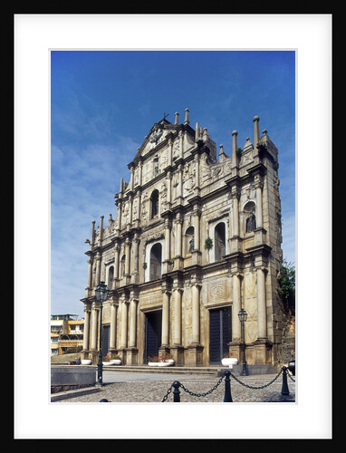 Portuguese ruins of St Paul, Macau, China by Anonymous