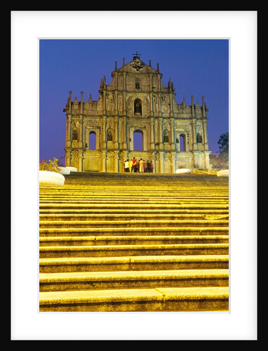 Portuguese ruins of St Paul, Macau, China by Anonymous