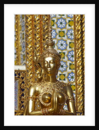 View of Kinnara Figure, Wat Phra Kaeo, Bangkok, Thailand by Anonymous