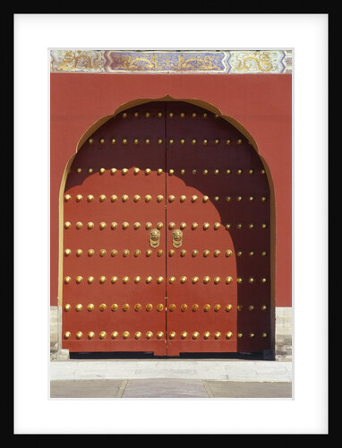 Door ,Temple of Heaven, Beijing, China by Anonymous