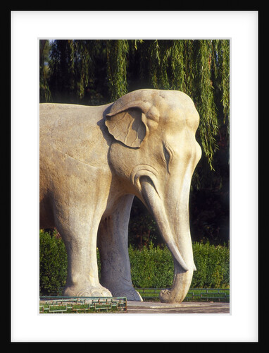 Stone elephant, Sacred Way, Ming Tombs, Beijing, China by Anonymous