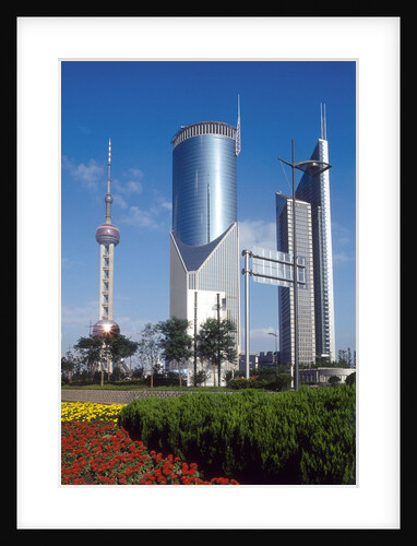 High Rise and TV Tower, Pudong, Shanghai, China by Anonymous