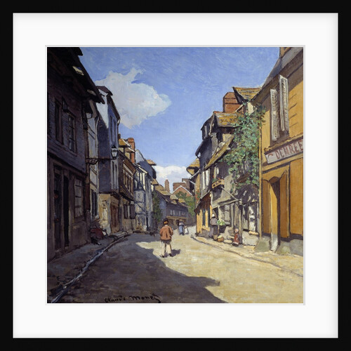 Rue de la Bavolle in Honfleur - by Claude Monet