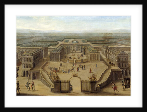 View of the Castle of Versailles from the Place d'Armes by Anonymous
