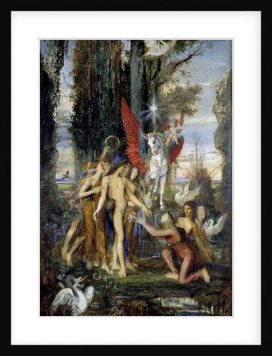 The Greek poet Hesiod and the Muses by Gustave Moreau