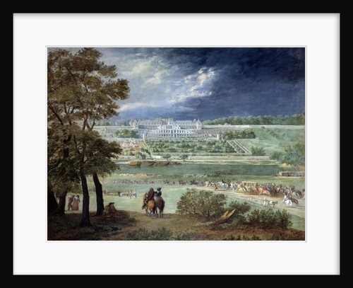 Chateau-Neuf of Saint-Germain and the gardens by Adam Frans van der Meulen