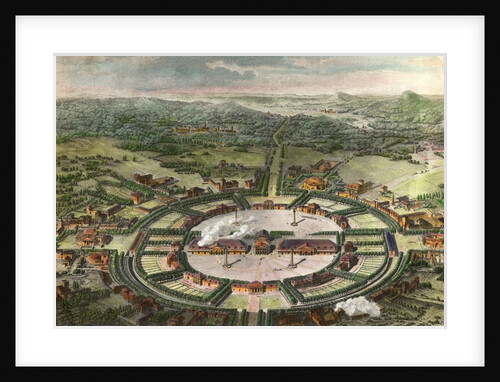 Perspective View of the Town of Chaux (ideal city) by Anonymous