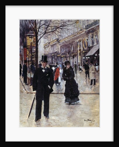 On the Boulevard by Jean Beraud