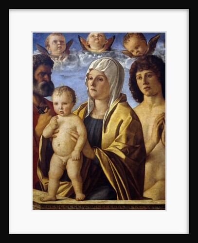 The Virgin and Child Jesus between St. Peter and St. Sebastian by Giovanni Bellini