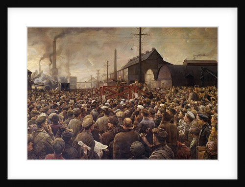 Lenin speaking to the workers of the Putilov factory by Isaak Brodsky