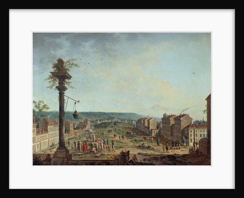 Place de Greve in Nancy by Jean Baptiste Claudot