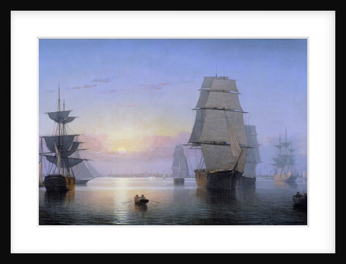 Boston Harbor at Sunset by Fitz Hugh Lane