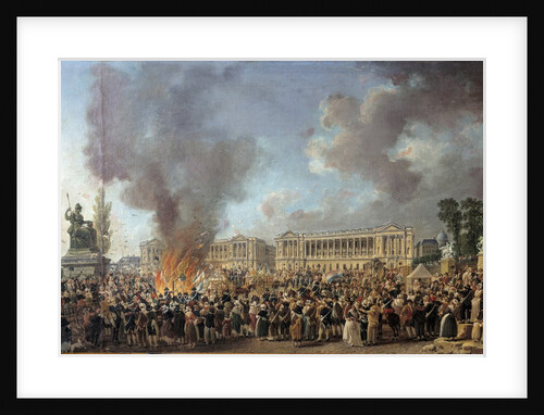 The Celebration of Unity on the Place de la Concorde by Pierre Antoine Demachy