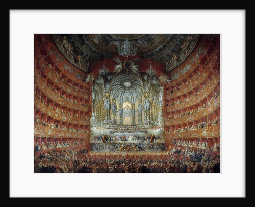 Concert at the Argentina theatre in Rome by Giovanni Paolo Pannini