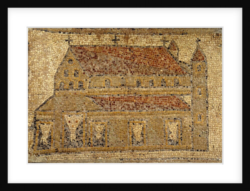 Christian basilica, mosaic by Anonymous