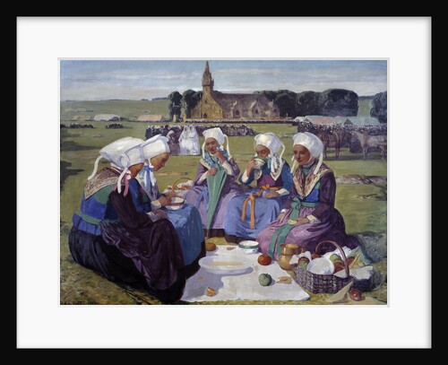 Women of Plougastel at the Pardon of Sainte-Anne-La-Palud by Charles Cottet