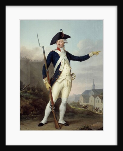Portrait of the citizen Nau-Deville in uniform of the National Guard by Jean francois Bellier