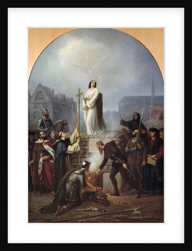 The martyrdom of Joan of Arc at the stake by Frederic Legrip