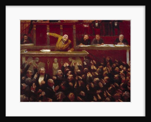 Jean Jaures speaking at the Tribune of the Chamber of Deputies by Jean Veber