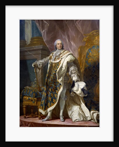 Portrait of Louis XV in coronation robes by Jean Martial Fredou