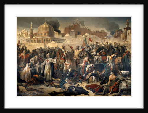 Taking of Jerusalem by the Crusaders by Emile Signol