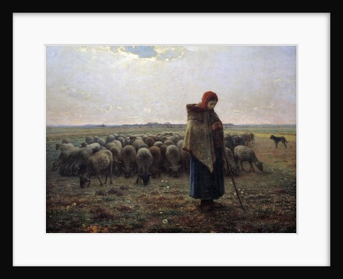 The great shepherdess by Jean-Francois Millet