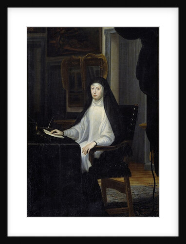 Portrait of Queen Mariana of Austria as a widow by Juan Carreno De Miranda