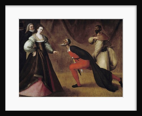 Scene from Italian comedy by Anonymous