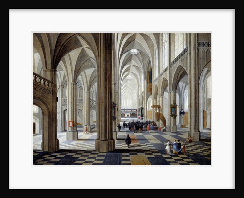 Interior of Antwerp cathedral by Peeter Neefs the Elder